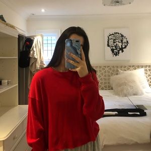 Waffle Aritzia cropped long sleeve